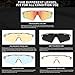 DUCO POLARIZED Sports Sunglasses Cycling Glasses With 5 Interchangeable Lenses 0028 Gunmetal