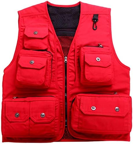 ユニセックスポケットジャケット夏コットンレジャーアウトドア釣りベスト Travelsスポーツベストトップス Lovinghh Com