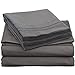 Royal Bliss Split California King Sheet Set - 1900 Ultra-Soft Microfiber Split Cal King Bed Sheets -Double Brushed -Deep Pockets - Easy Fit - 5 Piece Set -Bed Sheets (Split Cal King, Dark Gray)