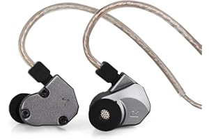 Linsoul TINHIFI C2 Mech Warrior 10mm PU+LCP Composite Diaphragm Dynamic Driver in-Ear Monitors with Detachable 2pin Cable, CNC Aluminum Cavity for Musician Audiophile