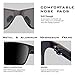 Sports Polarized Sunglasses for Men Driving Fishing Running Wayfarer Vintage Al-Mg Metal Frame Sun Glasses Gray