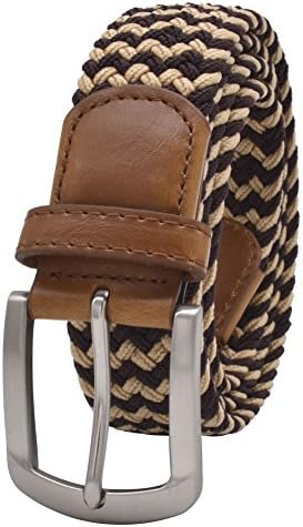 Stretch Belt, Vonsely Elastic Belts Braided Fabric Belt Colorful Woven Belts for Men and Women