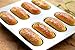 Lufeiya Twinkie Pan 8 Cups Mini Hot Dog-Shaped Bun Nonstick Bread Pan Gold
