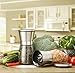 TGY Salt and Pepper Grinder Set of 2 Adjustable Coarseness Salt & Pepper Shakers Glass Mill Brushed