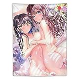 3D Printed Anime Tapestry Topless Sexy Lewd Girl