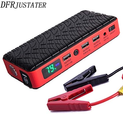 Portable Car Jump Starter - 600 A Supercharger Battery 12000Mah Portable Starter, Car Start (Up To 6.0L Gasoline 3.0L Diesel) Multi-Function Start Jumper Emergency Car Battery Booster