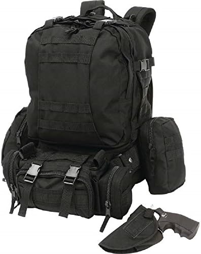Extreme Pak™ 4 Piece Black Backpack with Concealed Handgun Holster