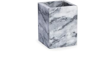 Bey-Berk Cloud Gray Marble Bath Tumbler