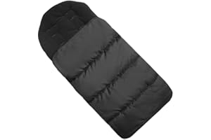 FAKEFACE Winter Warm Bunting Bags Universal Baby Infant Stroller Sleeping Bag Windproof Thermal Thick Fleece Lining Toddler Footmuff Anti-Kicking Sleeping Nest Stroller Blanket Cover 0-3 Yrs (Black)