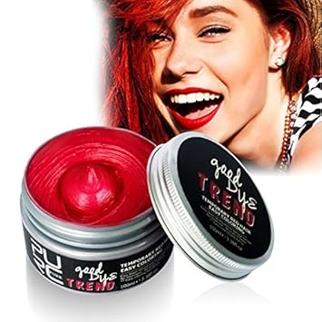 Red 7 Color Temporary Hair Dye Cream Diy Grandma Grey Hair Color