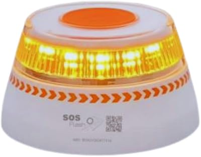 Luz Emergencia Coche Homologado DGT Geolocalización - V16 Exigible a Partir de 2026 - Baliza Conectada con DGT 3.0 - Imán Resistente - Plan de Datos Incluido