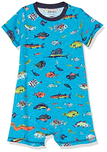 Hatley Barboteuse bébé garçon pour Enfant en Bas âge, Poisson Profond, 18-24 Mois
