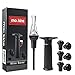 mockins All in One Wine Accessories Set With Wine Saver Vacuum Pump | 6 Vacuum Rubber Wine Stoppers And Wine Aerator Pourer With Decanter Spout