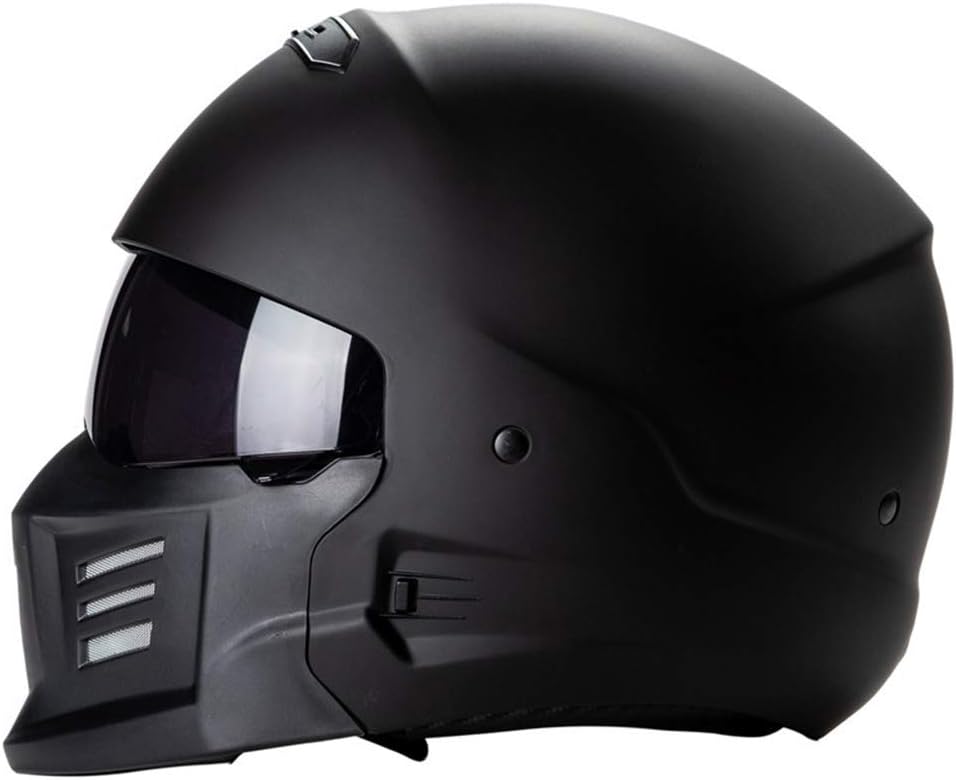 CARACHOME Shark Helmet, Full Face Helmet,Motorcycle Helmet with Sun Visor,Flip Up Helmet for Both Men And Women. Suitable for Scooter Bike CS Game Motorbike,DOT Certified,L