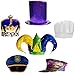 Assorted Party Hats Set of 6 Funny Dress Up & Costume Hats for Adults, Teens, Photobooth, Party, Weddings, etc