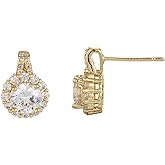 YINLI Gorgeous Cubic Zirconia Wedding Stud Earrings CZ Crystal Bridal Earrings for Women