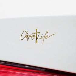 Decal Stickers Of Fancy Script Christ Life S