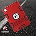 TIANLI iPad Mini 5 2019 Case,iPad Mini 4 2015 Case Three Layer Kickstand Shockproof Protection High Impact Protective Cover for iPad Mini 5th Generation,Red Black