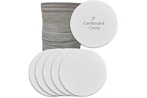 Scribbles Cardboard Circles for Arts and Crafts Set of 100, 3 inch Circle 3" Cutout Circle use for Arts and Crafts Name Tags 