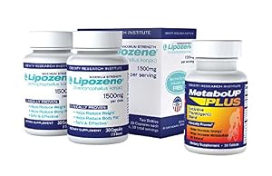 Image of Lipozene Weight Loss Pills 2x30 Count Bottles with 30 Count MetaboUp Plus