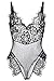 Aranmei Sexy Teddy Lingerie for Women One Piece Lace Bodysuit Underwear X-Large Black