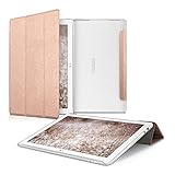 kwmobile Case for Asus ZenPad 10 (Z300) - PU Leather Smart Cover Protective Tablet Case with Stand - Rose Gold Transparent