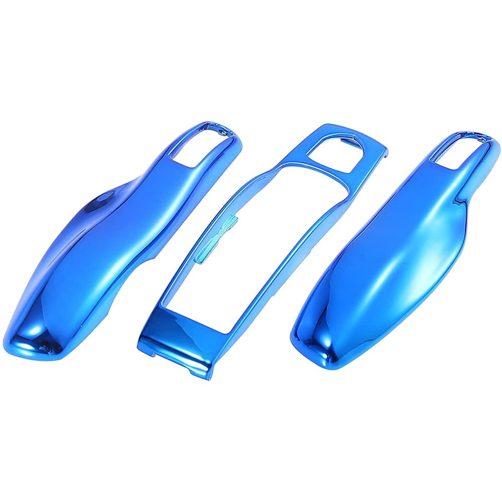 MACHSWON Blue Key Shell Car Remote Key Cover Key Fob Plastic Case Cover Shell Set for Porsche Cayenne Panamera Macan