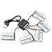 HOBBYTIGER 3.7V 1200mAh Lipo Battery 25C (5PCS) + 5 in 1 Batteries Charger for SYMA X5SW X5SC CX-30W RC Quadcopter Drone Replacement