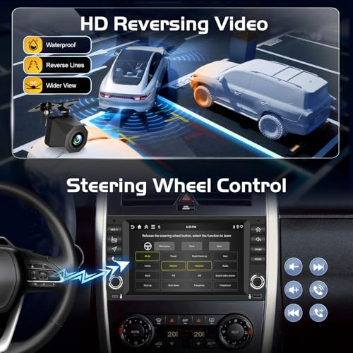 4+128GB Android Car Radio for Mercedes A/B/V Class & Sprinter W906 W169 W245 B200 Vito Viano W639 Aftermarket Radio Upgrade with CarPlay, Android Car, GPS, WiFi, Rear Camera