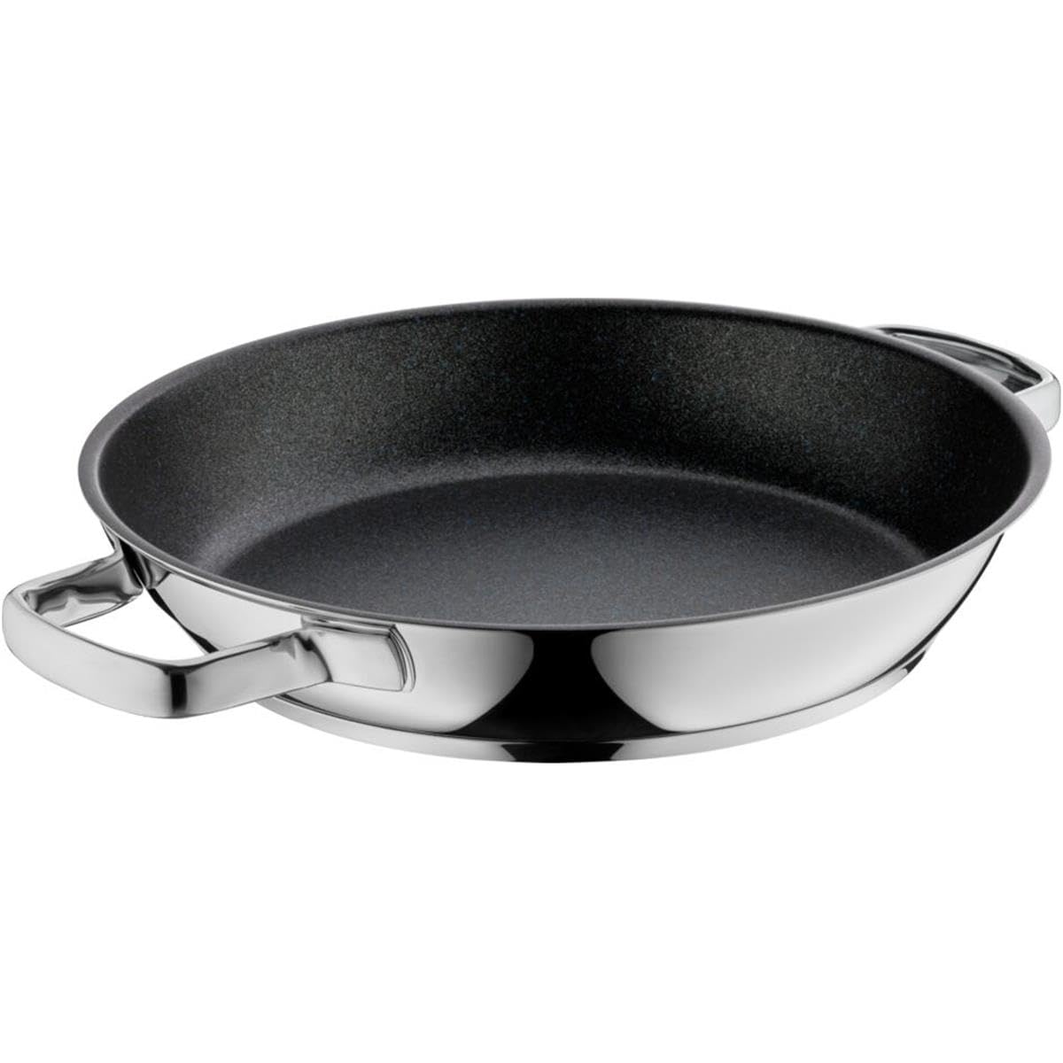 WMF Permadur Advance Serving/Frying Pan, 28 cm, Induction Stainless Steel Pan, Cromargan, Stainless Steel Coated, Oven Safe