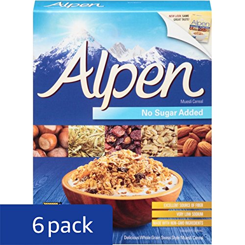 Alpen Muesli Cereal, No Sugar Added, 14 Ounce (Pack of 6) Buy Online