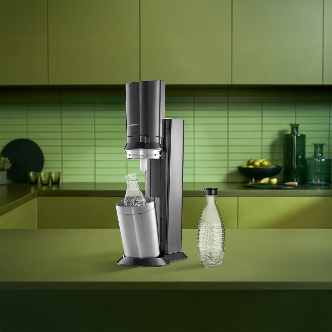 Sodastream 0,7L CRYSTAL Glaskaraffen - kompatibel mit CRYSTAL & PENGUIN Wassersprudler, 2er-Pack Wasserkaraffen, spülmaschinenfeste Sprudlerkaraffen 6