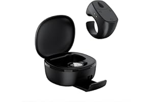 Mini Finger Ring Mouse,Wireless Bluetooth Air Mouse with Touchpad(Black)