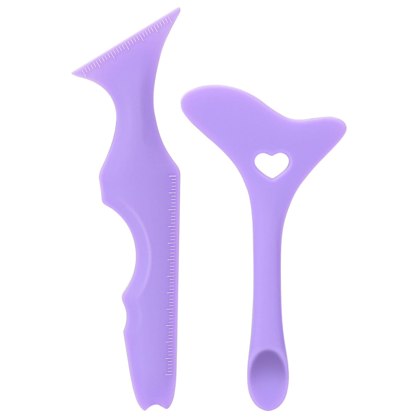 All In One Eyeliner Stencil, 2 Pcs Silicone Winged Tip Eyeline Aid Tool Reusable Eyeshadow Applicators Eyeliner Guide Tool Multifunction Eye Makeup Supplies