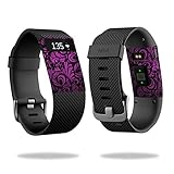 MightySkins Protective Vinyl Skin Decal for Fitbit Charge HR Watch cover wrap sticker skins Purple Style