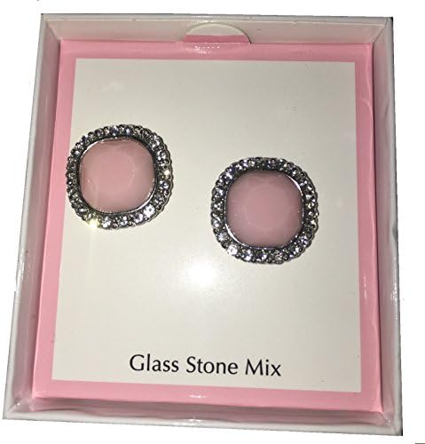 Faux Diamond and Pink Stone Studded Earings