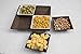 EVO Sustainable Goods Five Piece Serving and Snack Set, Dark Brown