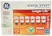 Set of 12 GE Lighting 68510 Energy Smart CFL Bulbs - 10-Watt (40-Watt Replacement) - 11 Years of Life - 580 Lumen - Soft White with Medium Base