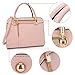 Women Structured Satchel Handbag Top Handle Purses Fashion Shoulder Bag with Fringed Tassel