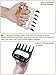 CMflower Metal Claws Stainless Steel Meat Shredder Forks Wood Handle Cutting Knife Bottle Opener Barbecue Tool Set for Shredding Pulling Lifting BBQ Meat Wood