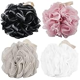 Chuya 4 Pack Bath Loofahs Sponge 70g,Shower Sponges Loofah Body Scrubber Balls for Body Cleaning Soft mesh