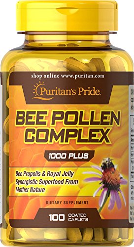 Puritan's Pride Bee Pollen Complex 1000 mg-100 Caplets Puritan's Pride Bee Pollen Complex 1000 mg-100 Caplets