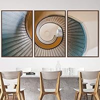 3 Piece Framed Canvas Wall Art Abstract Cool Line Canvas Prints Home Artwork Decoration for Living Room,Bedroom - 16