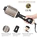 One Step Hair Dryer & Volumizer, Hot Air Brush, Blow Dryer Brush by Bownyu, Negative Ion Hair Straightening Brush, 3 In 1 Ceramic Styling Oval Comb for All Hair Types, Curler Salon Hair Comb (Gold)thumb 3