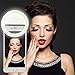 Portable Selfie Ring Light Rechargeable Clip on Selfie Fill Light with 36 LED for iPhone Samsung Android Smartphone iPad Tablet Laptop Photography Camera Video Girl Makeup, 4 Brightness Levels