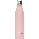 Hollywood Fashion Secrets Stainless Steel Insulated Water Bottle – Soft Pink, BPA-Free, Leakproof for Adults, Kids, Gym, or Travel, Metal Water Bottle 16 oz