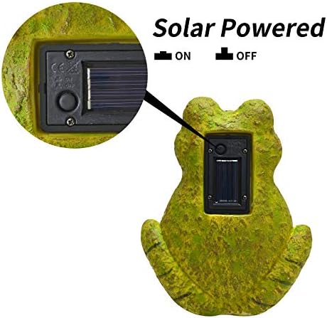 LED frog garden statue in a cute design.