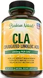CLA 2000 by Bradeson Naturals. 100% Natural Weight Loss Supplement. Metabolism Booster. Conjugated Linoleic Acid from Safflower. Non-GMO, Made in USA