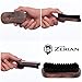 Beard Brush for Men -100% Firm Boar Bristle - Best Grooming Comb for Beards & Mustache works great with balm, oil or wax in Premium Giftbox Set & BONUS a Digital BEARD CARE ROUTINE BOOKLET