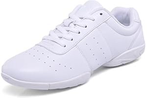 VINIGIAGIA Boys Girls Cheer Shoes Cheerleading School Competition Lace Up Aerobics Gymnastics Wlaking Lightweight Sneakers